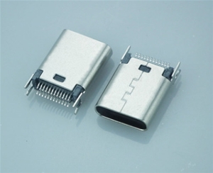 Type C3.1夹板24PIN母座夹板type c插座厚度0.8mm/1mmUSB连接器